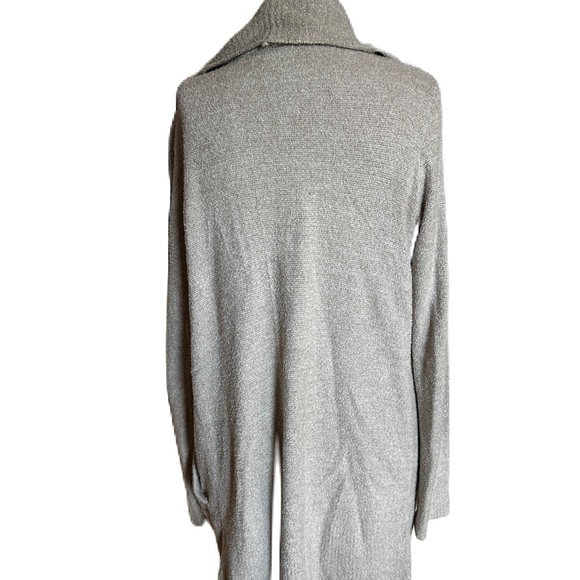 Barefoot Dreams Circle Cardi Cardigan Tan Cozychic Sweater. Medium - Picture 10 of 13